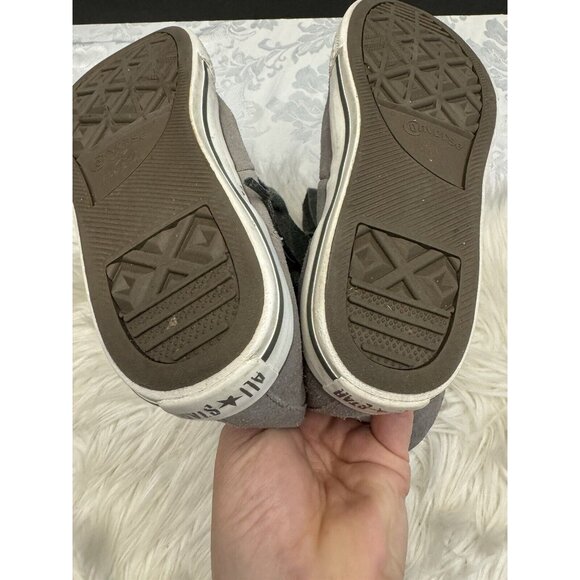 Converse Chuck Taylor All Star Beverly Boot Gray Women’s Size 6 Leather - Picture 12 of 16